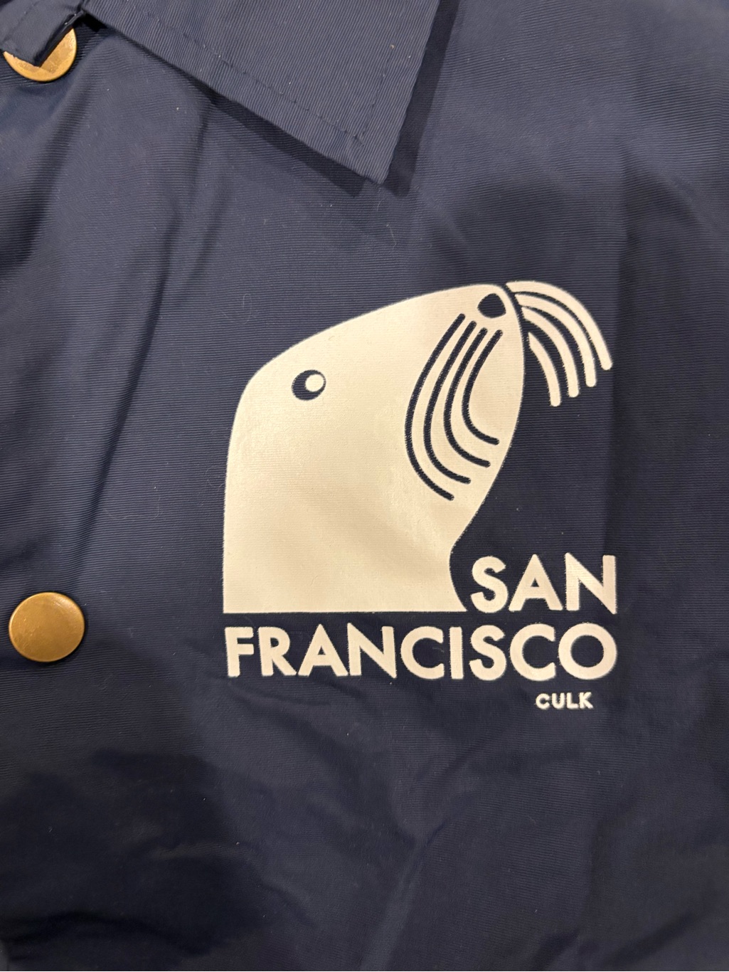 Culk San Francisco Seal Varsity Coaches Rain Jacket Men’s Xl — image 2 of 4
